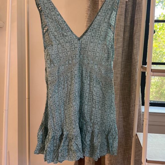 Free People blue shift swing dress - Picture 4 of 5